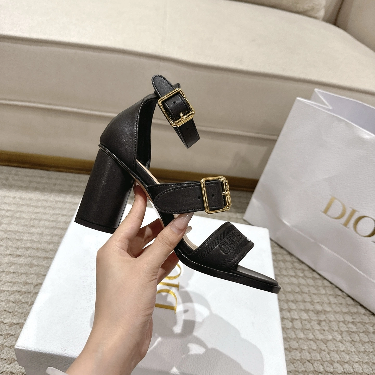 COCO-- 4ior KDO191CEY_S900 Calfskin Dway Heel height：7.5CM item:E-X000H1627